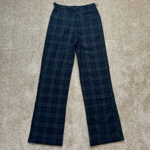 Brandy Melville Blue and Green Plaid Pants